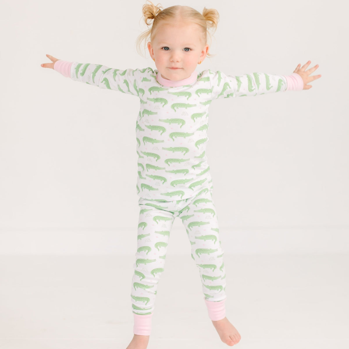 Magnolia Baby_Bayou Baby Long Pajamas - Pink_1