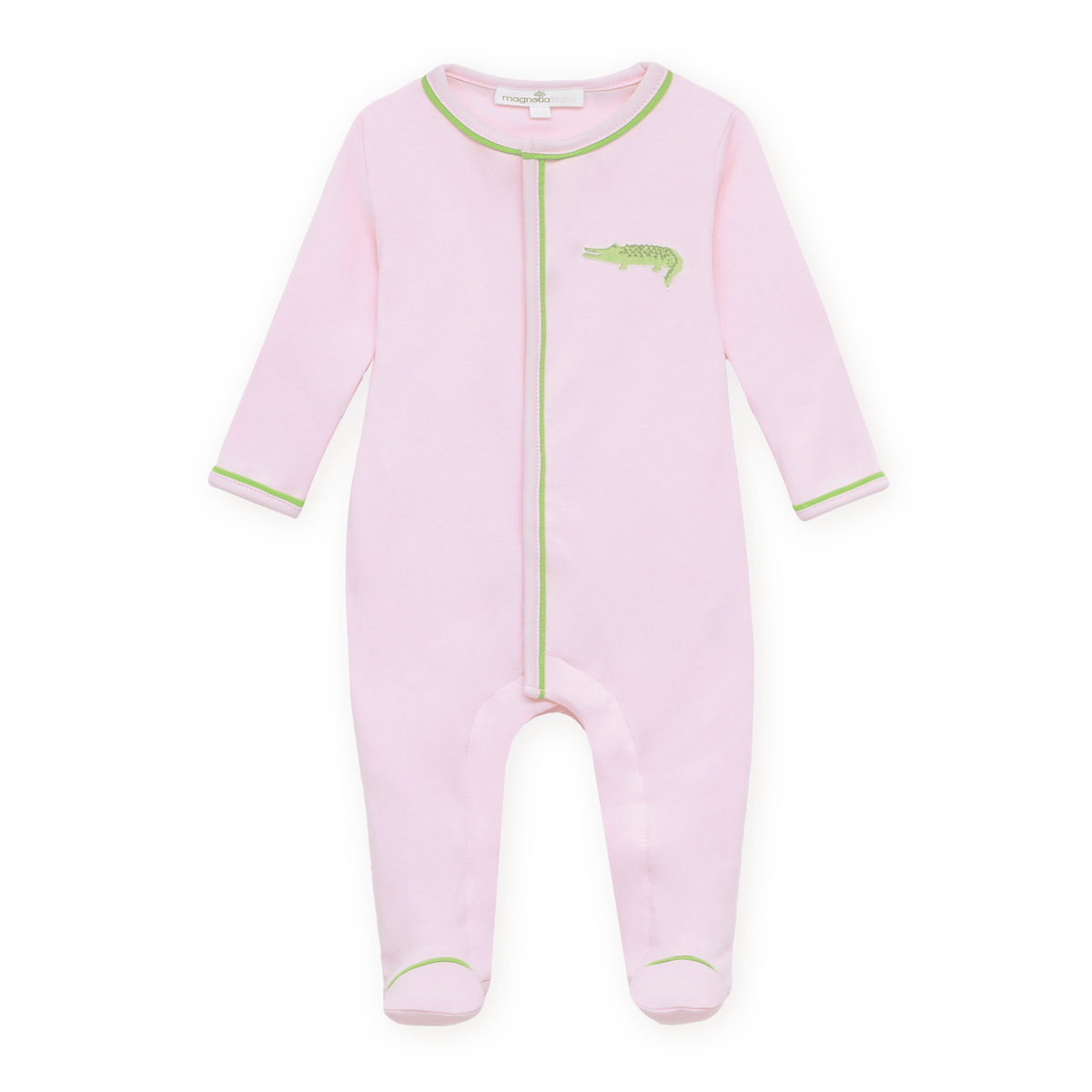 Magnolia Baby_Bayou Baby Ruffle Footie - Pink_5