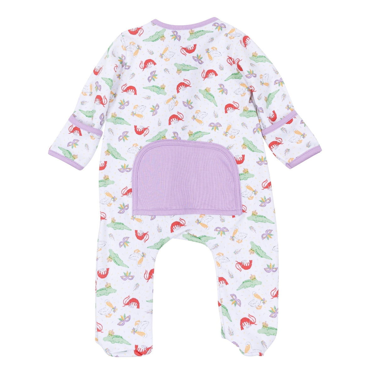 Magnolia Baby_Bayou Pals Print Zip Footie_5