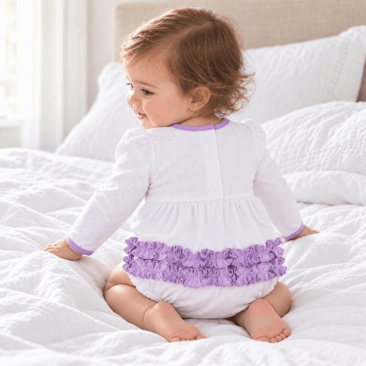 Magnolia Baby_Bayou Pals Ruffle Long Sleeve Girl Bubble_2