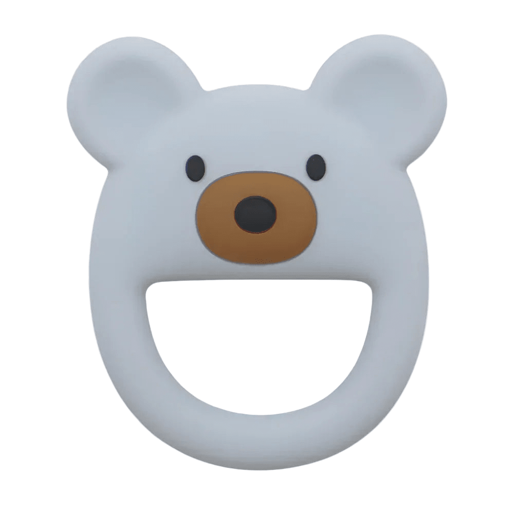 Bear Baby Teether - Dusty Blue - Magnolia BabyTeether