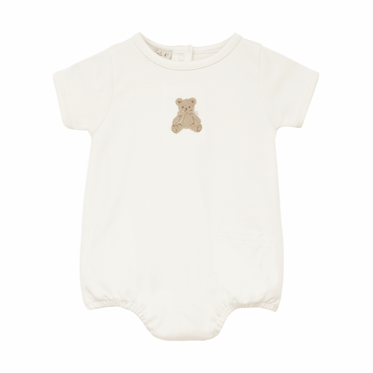 Bear Hugs Hand-Embroidered Bubble - Ivory - Magnolia BabyBubble