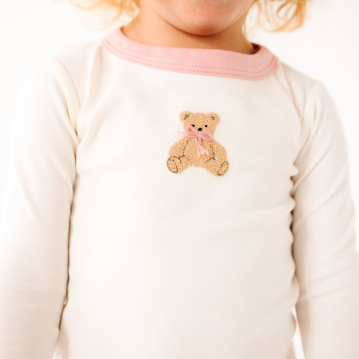 Bear Hugs Long Pajamas - Dusty Rose - Magnolia BabyLong Pajamas