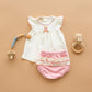 Bear Hugs Ruffle Diaper Cover Set - Dusty Rose - Magnolia BabyDiaper Cover