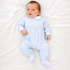 Magnolia Baby_Benjamin Smocked Footie - Light Blue_1