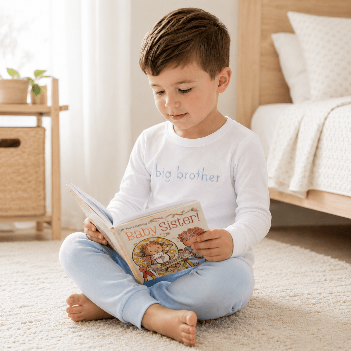 Magnolia Baby_Big Brother Embroidered Long Pajamas_1
