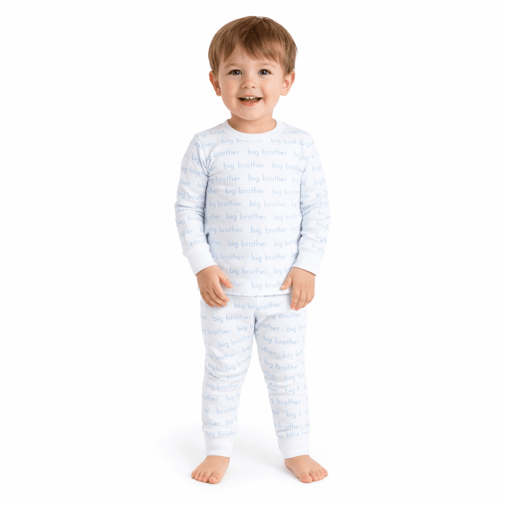 Big Brother Print Long Pajamas - Magnolia BabyLong Pajamas