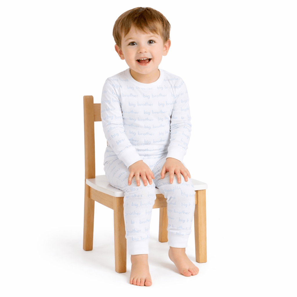 Big Brother Print Long Pajamas - Magnolia BabyLong Pajamas