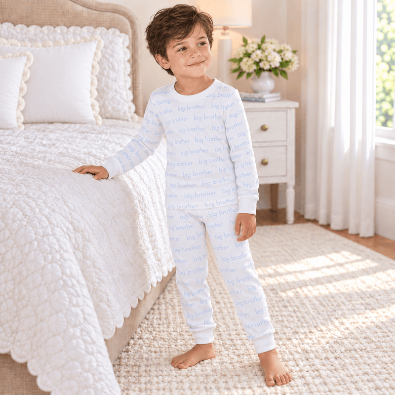 Big Brother Print Long Pajamas