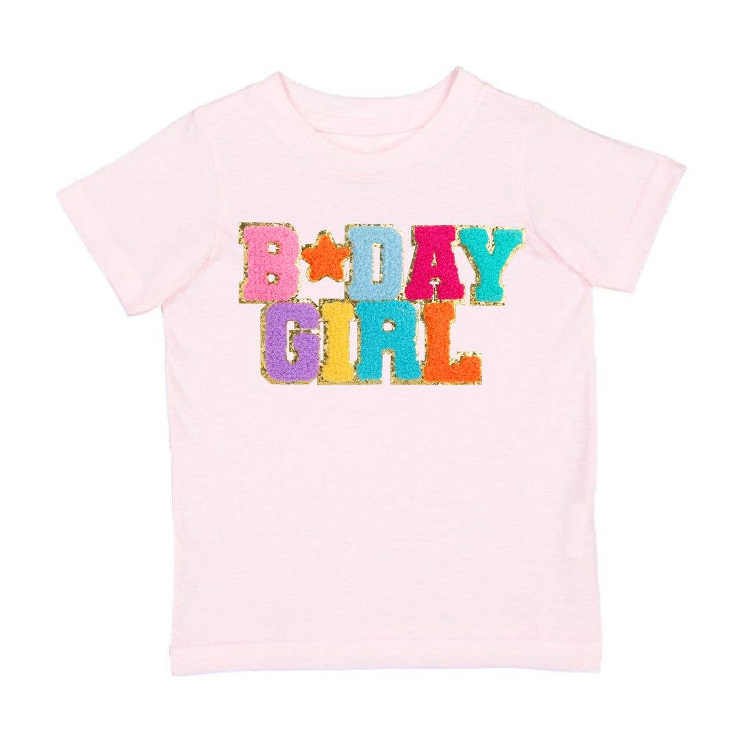 Birthday Girl Patch Short Sleeve T-Shirt - Magnolia BabyT-Shirt