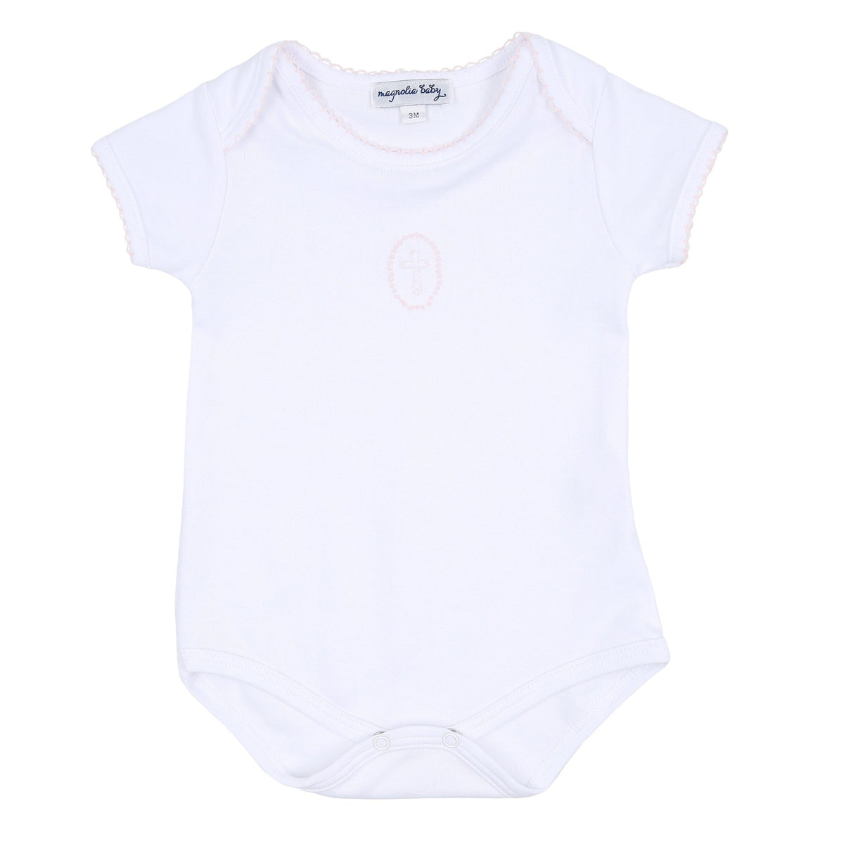Blessed Embroidered Bodysuit - Pink - Magnolia Baby Girl