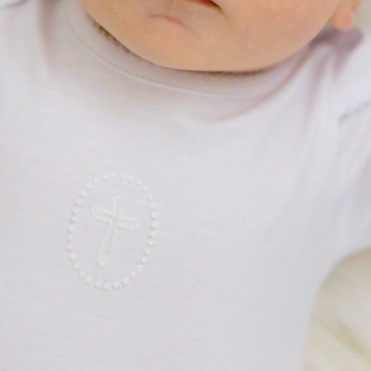 Blessed Embroidered Bodysuit - White - Magnolia Baby Unisex