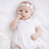 Blessed Embroidered Collared Girl Bubble - White - Magnolia BabyBubble