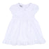 Blessed Embroidered Collared Short Sleeve Dress - White - Magnolia Baby Girl