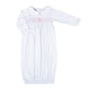Blessed Smocked Long Sleeve Gown - Pink - Magnolia Baby Girl