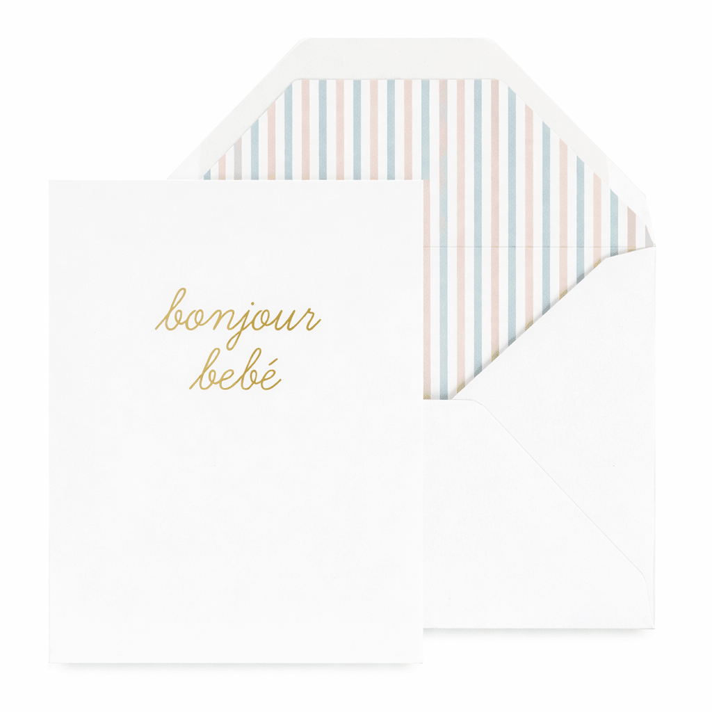 Bonjour Bebe Card - Magnolia BabyStationery