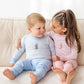 Boots and Blooms Long Pajamas - Light Blue - Luna and ArloLong Pajamas