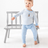 Boots and Blooms Long Pajamas - Light Blue - Magnolia BabyLong Pajamas