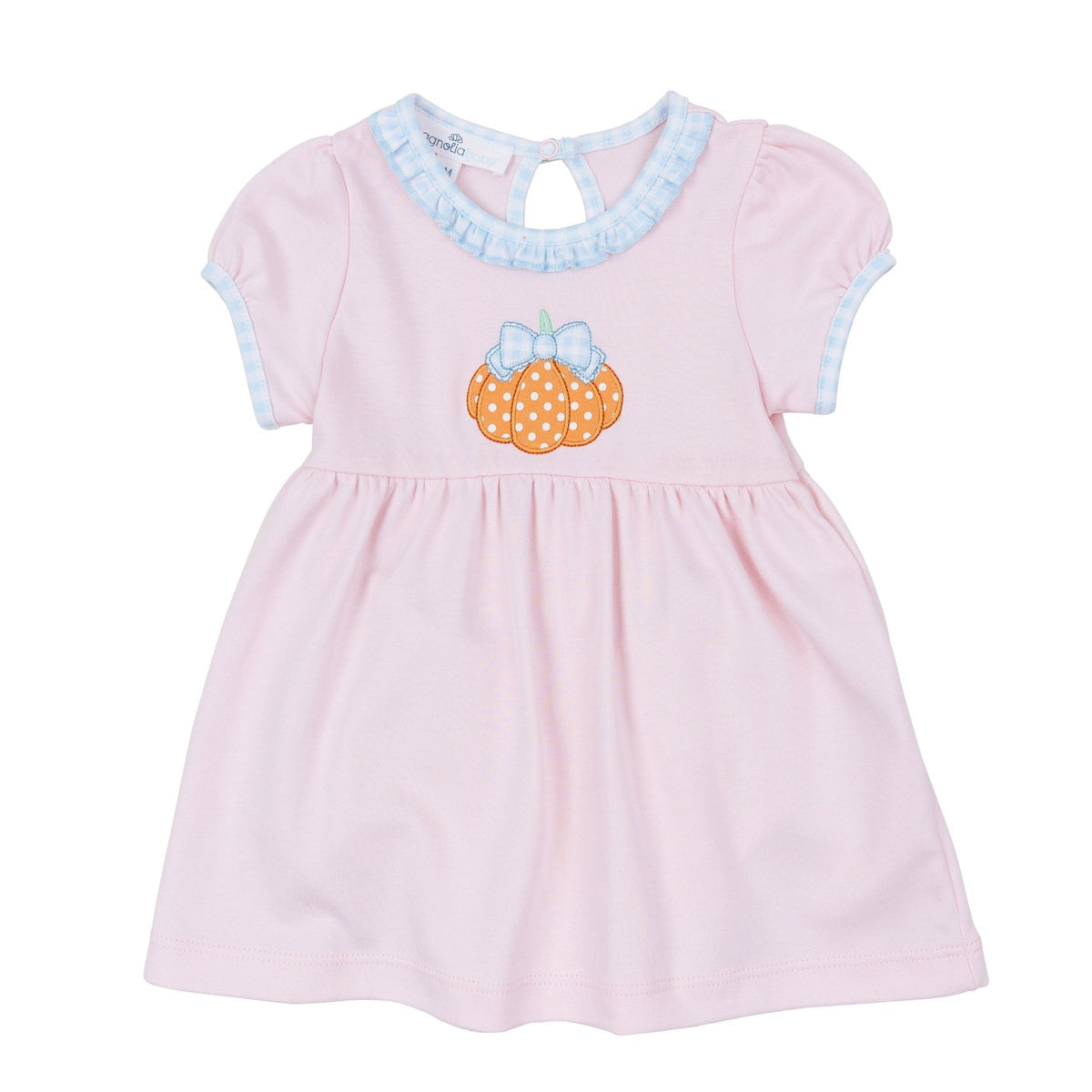 Magnolia Baby_Bowtique Pumpkin Applique Dress_2