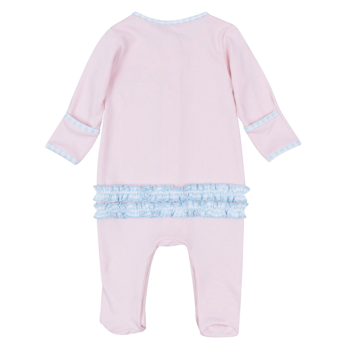 Magnolia Baby_Bowtique Pumpkin Applique Ruffle Footie_3