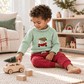 Magnolia Baby_Boy Playwear Set - Deck the Wheels Sweater & Joggers_2