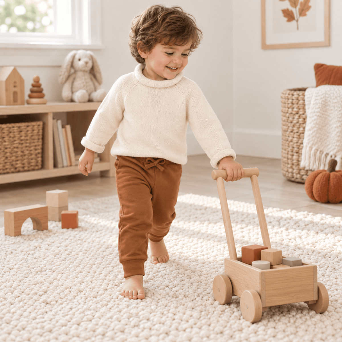 Magnolia Baby_Boy Playwear Set - Ivory Sweater & Chestnut Joggers_2
