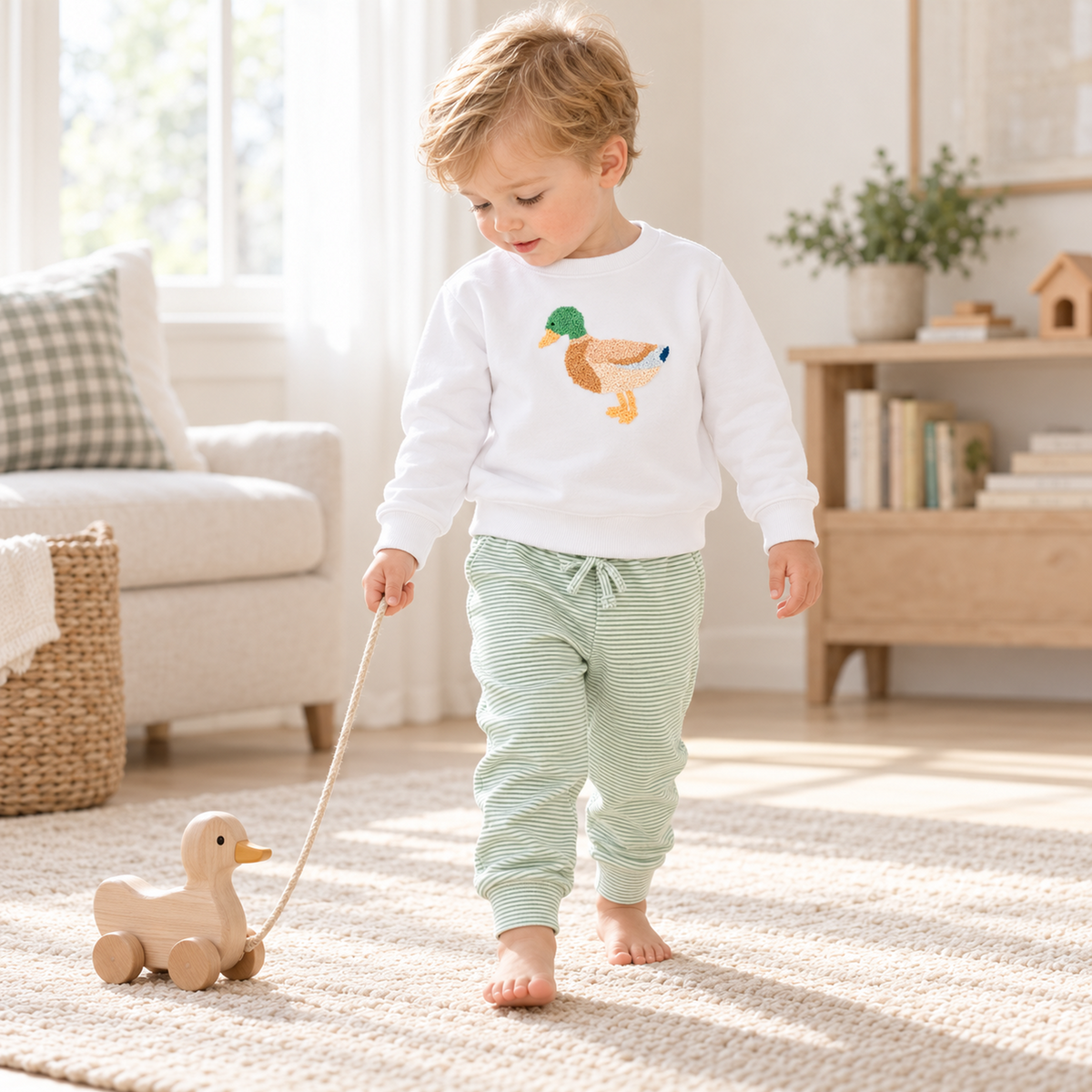 Boy Playwear Set - Mallard Moments toddler model image