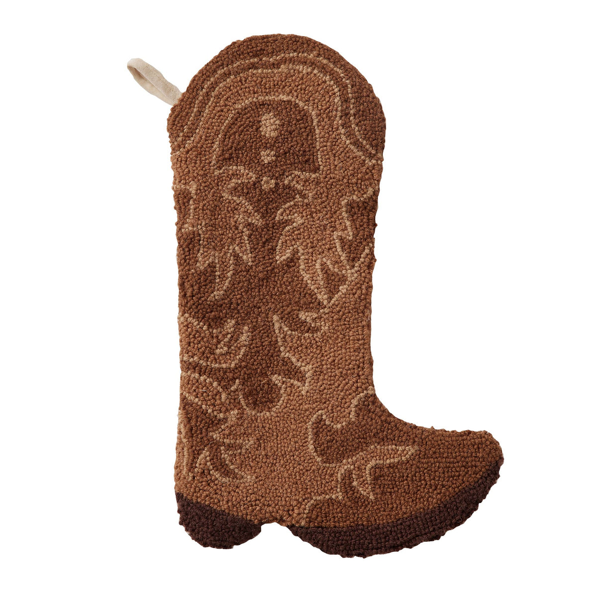 Brown Cowboy Boot Christmas Stocking - Magnolia BabyStocking