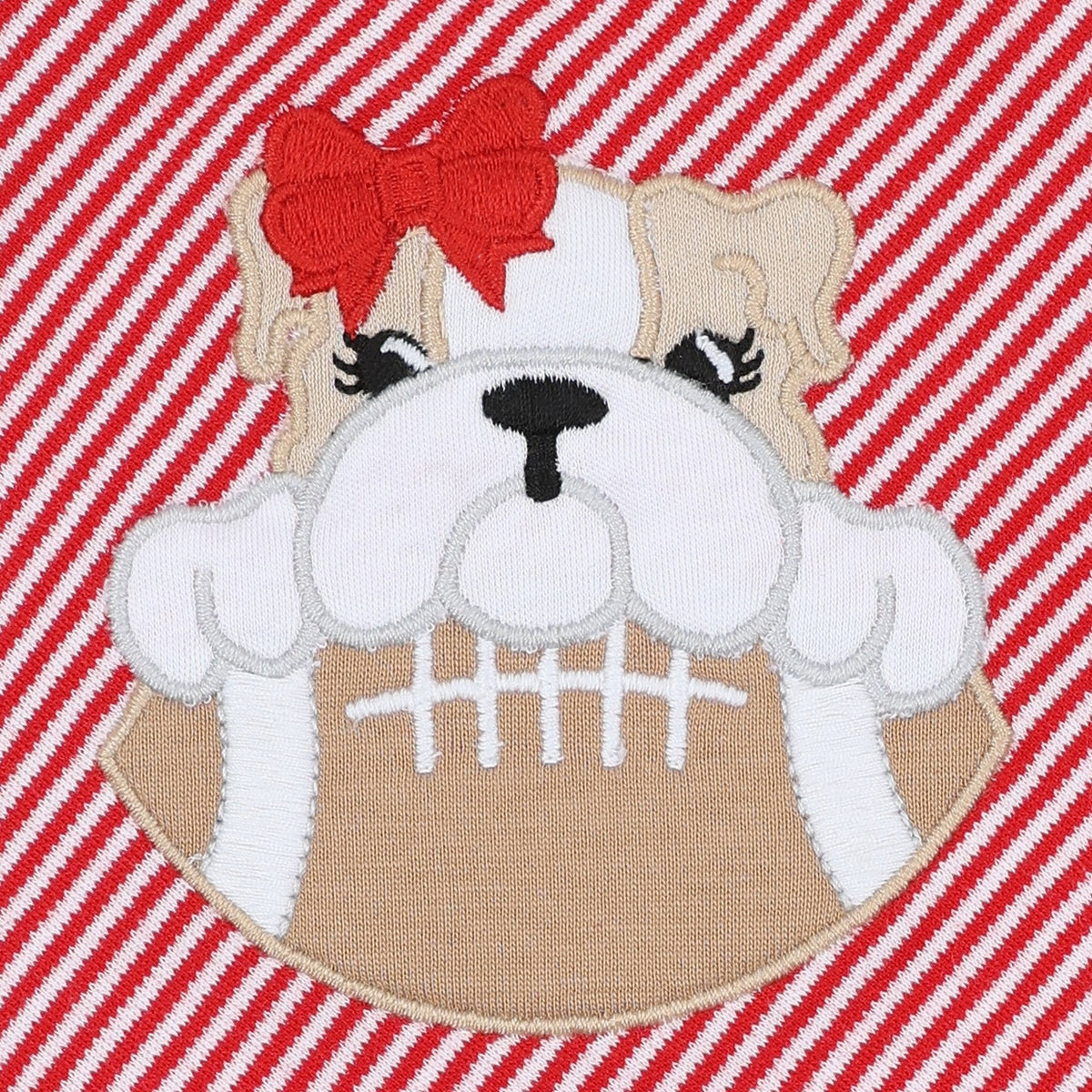 Magnolia Baby_Bulldog Pride Applique Ruffle Diaper Cover Set_5