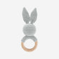 Bunny Teehting Rattle - Grey - Magnolia Baby