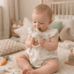 Bunny Teether Rattle - Cream - Magnolia BabyTeether
