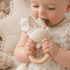 Bunny Teether Rattle - Cream - Magnolia BabyTeether