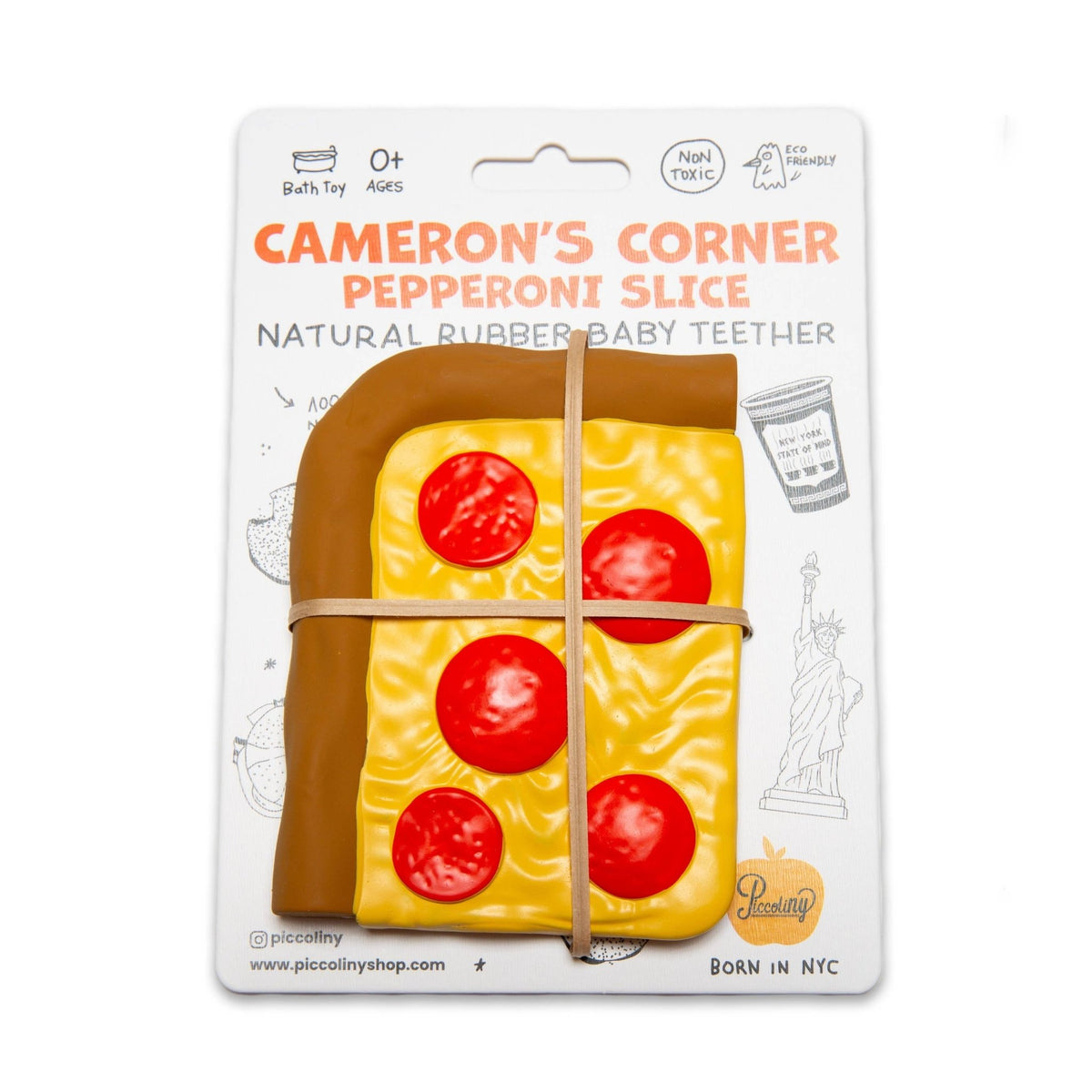 Cameron’s Corner Pepperoni Slice Teether - Magnolia BabyTeether