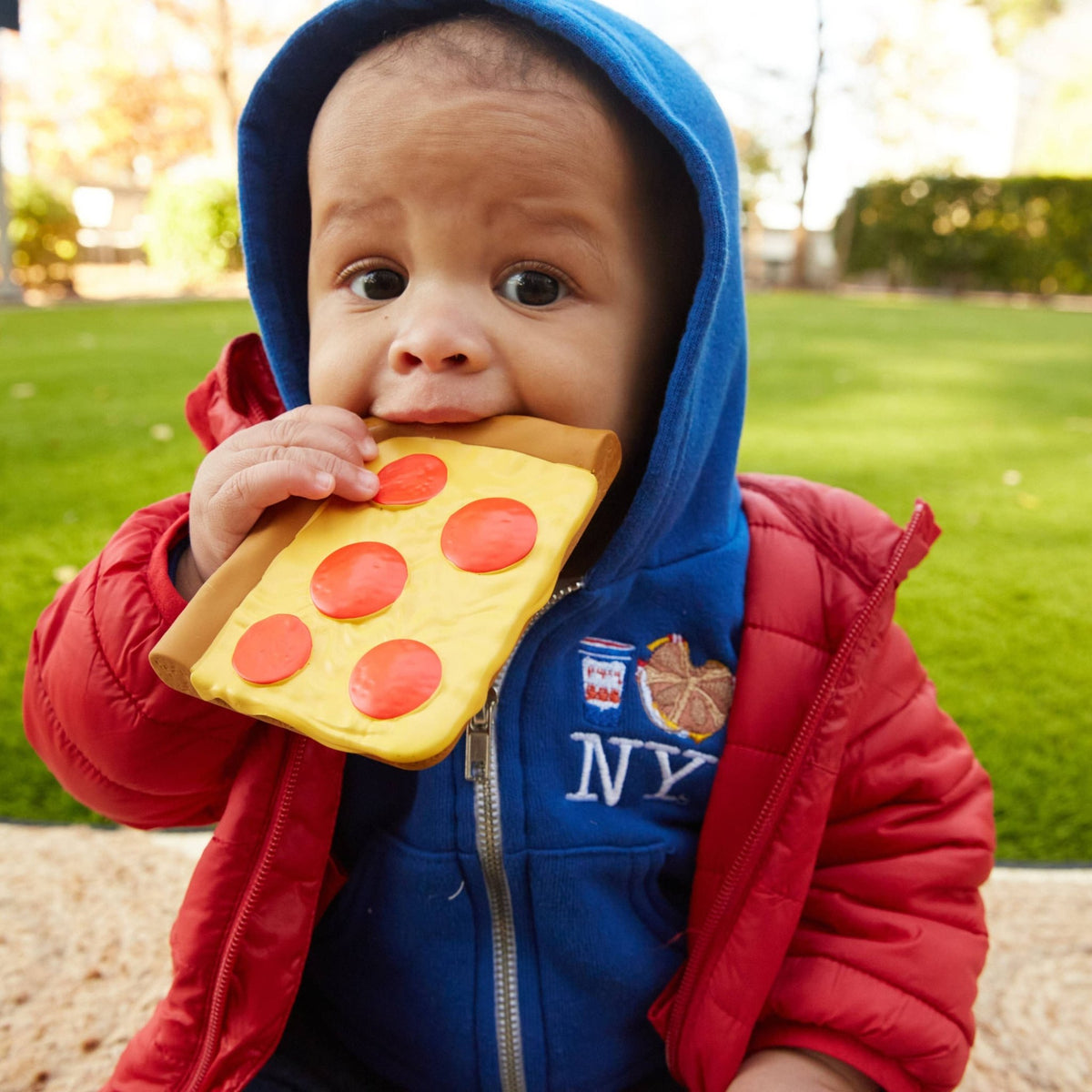 Cameron’s Corner Pepperoni Slice Teether - Magnolia BabyTeether