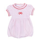 Candy Cane Lane Embroidered Short Sleeve Bubble - Magnolia BabyBubble