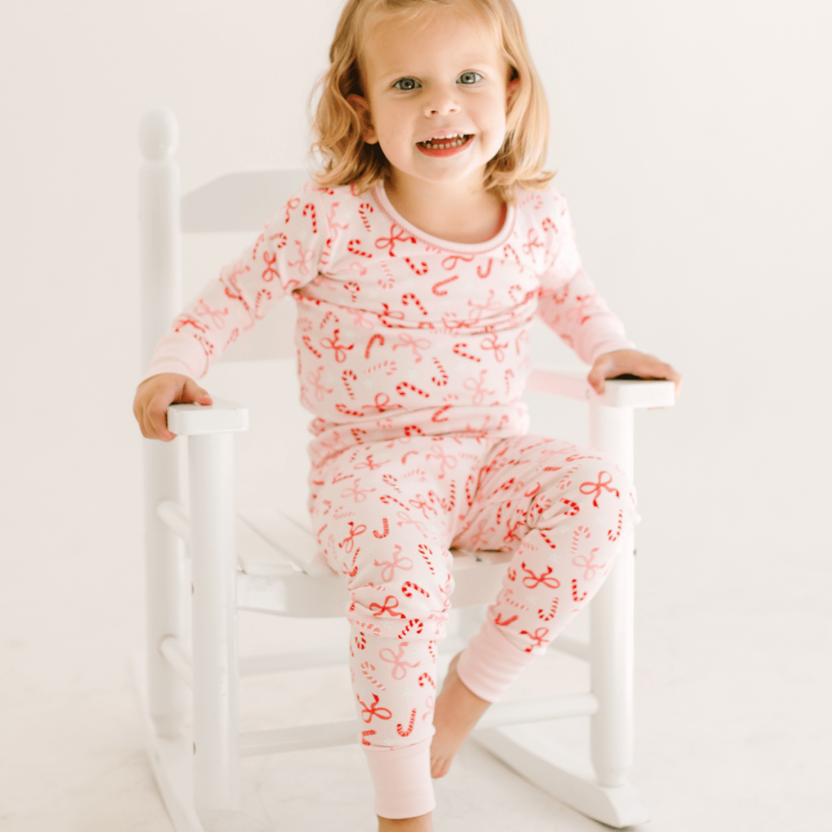 Candy Cane Lane Long Pajamas - Magnolia BabyLong Pajamas