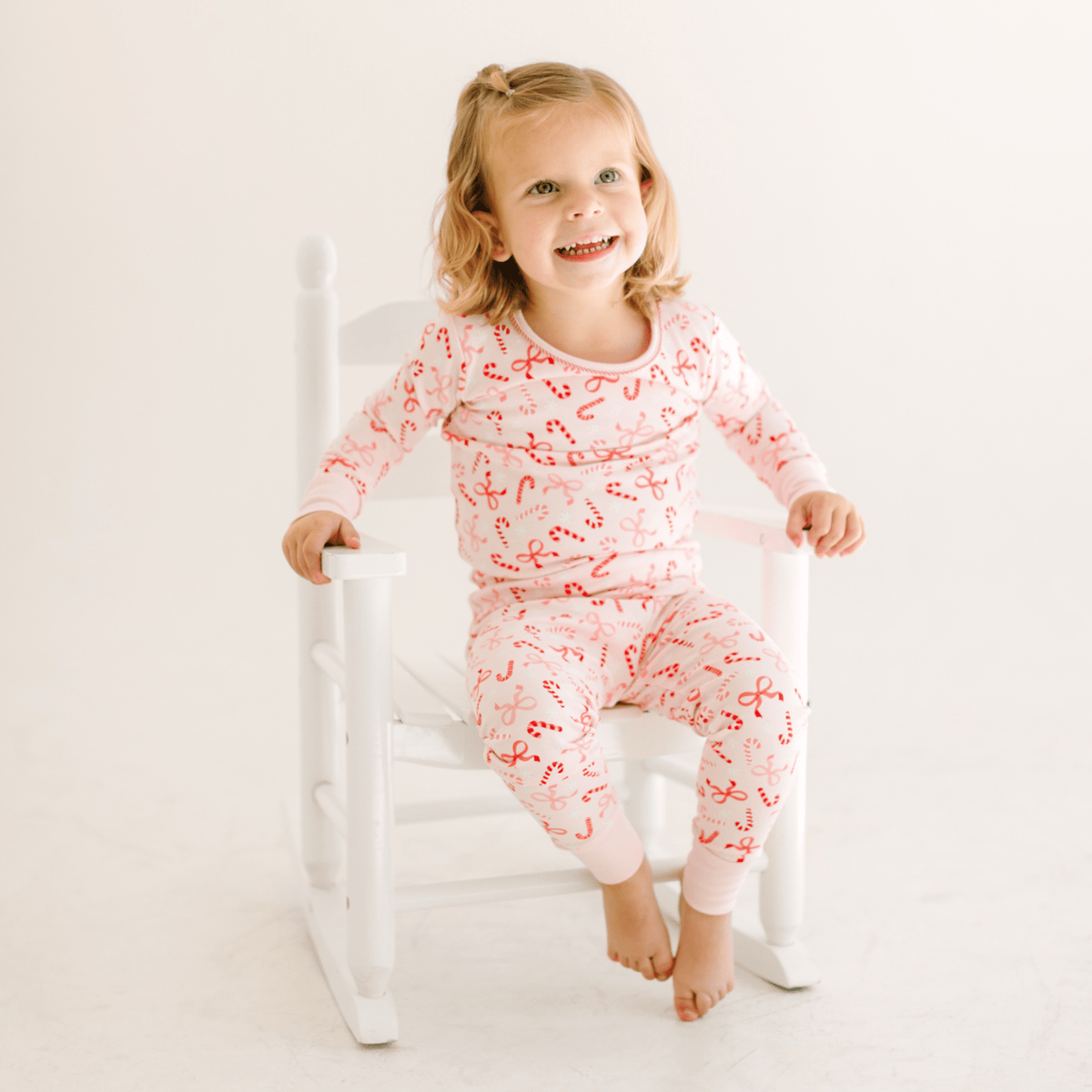 Candy Cane Lane Long Pajamas - Magnolia BabyLong Pajamas