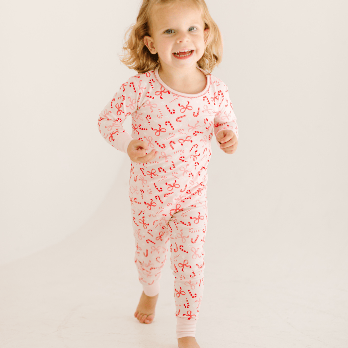 Candy Cane Lane Long Pajamas - Magnolia BabyLong Pajamas