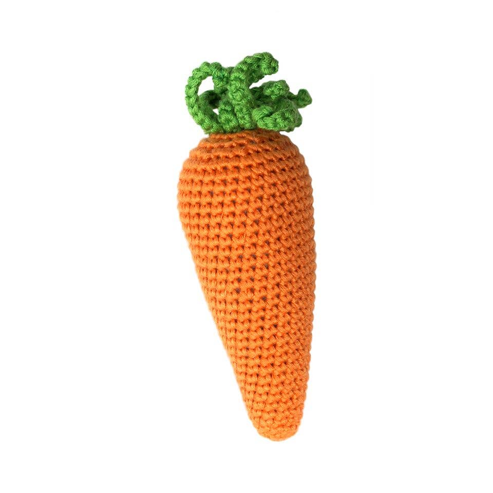 Carrot Hand Crocheted Rattle - Magnolia BabyRattle
