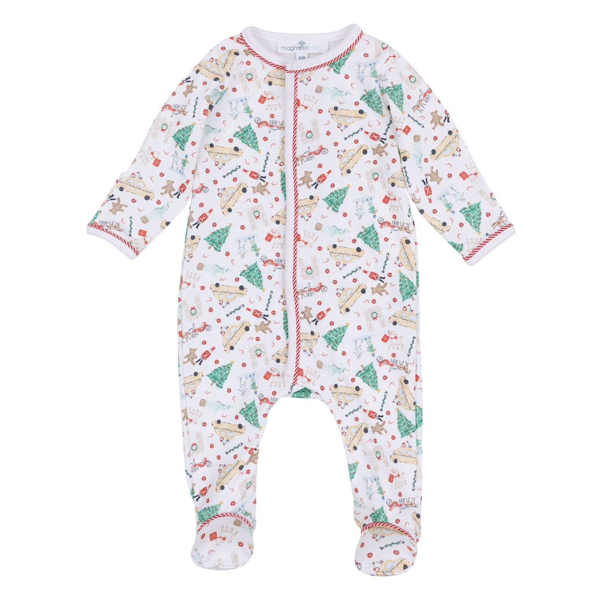 Magnolia Baby_Christmas in the City Print Footie_1
