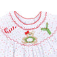 Christmas Joy Classics Bishop Footie - Red Girl - Magnolia BabyFootie