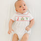 Christmas Joy Classics Smocked Short Sleeve Bubble - Red Boy - Magnolia BabyBubble