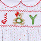 Christmas Joy Classics Smocked Short Sleeve Bubble - Red Girl - Magnolia BabyBubble