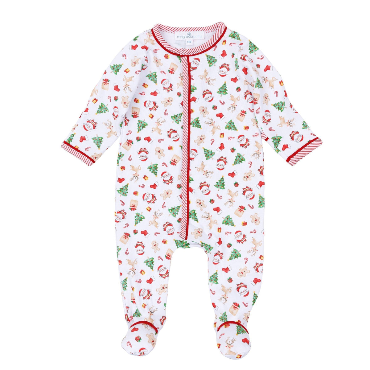 Magnolia Baby_Christmas Magic Print Footie_1