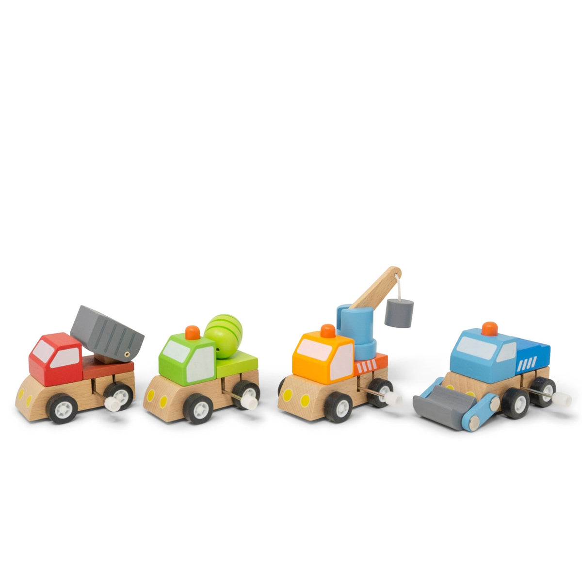 Construction Truck Wind - ups - Magnolia BabyWooden Toy