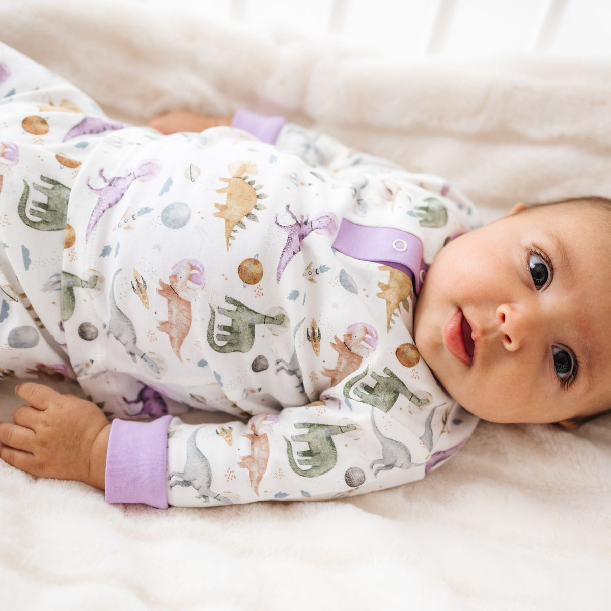 Cosmic Dinos 2 pc Pant Set - Wisteria - Magnolia Baby2pc Pant Set