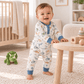 Luna and Arlo_Cosmic Dinos Pant Set - Cobalt Blue_3