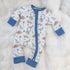 Cosmic Dinos Zip Playsuit - Cobalt Blue - Magnolia BabyPlaysuit