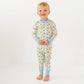 Luna and Arlo_Cowboy Christmas Long Pajamas - Sky_1