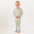 Luna and Arlo_Cowboy Christmas Long Pajamas - Sky_1